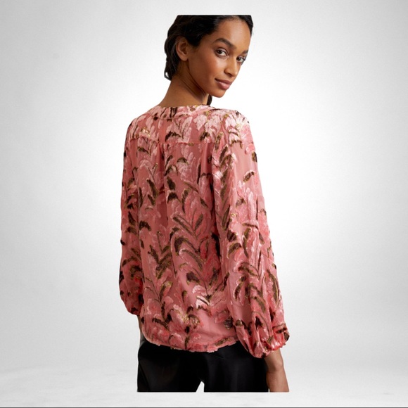 Anthropologie Lori Burnout Velvet -Sold Out - HTF - Picture 4 of 5